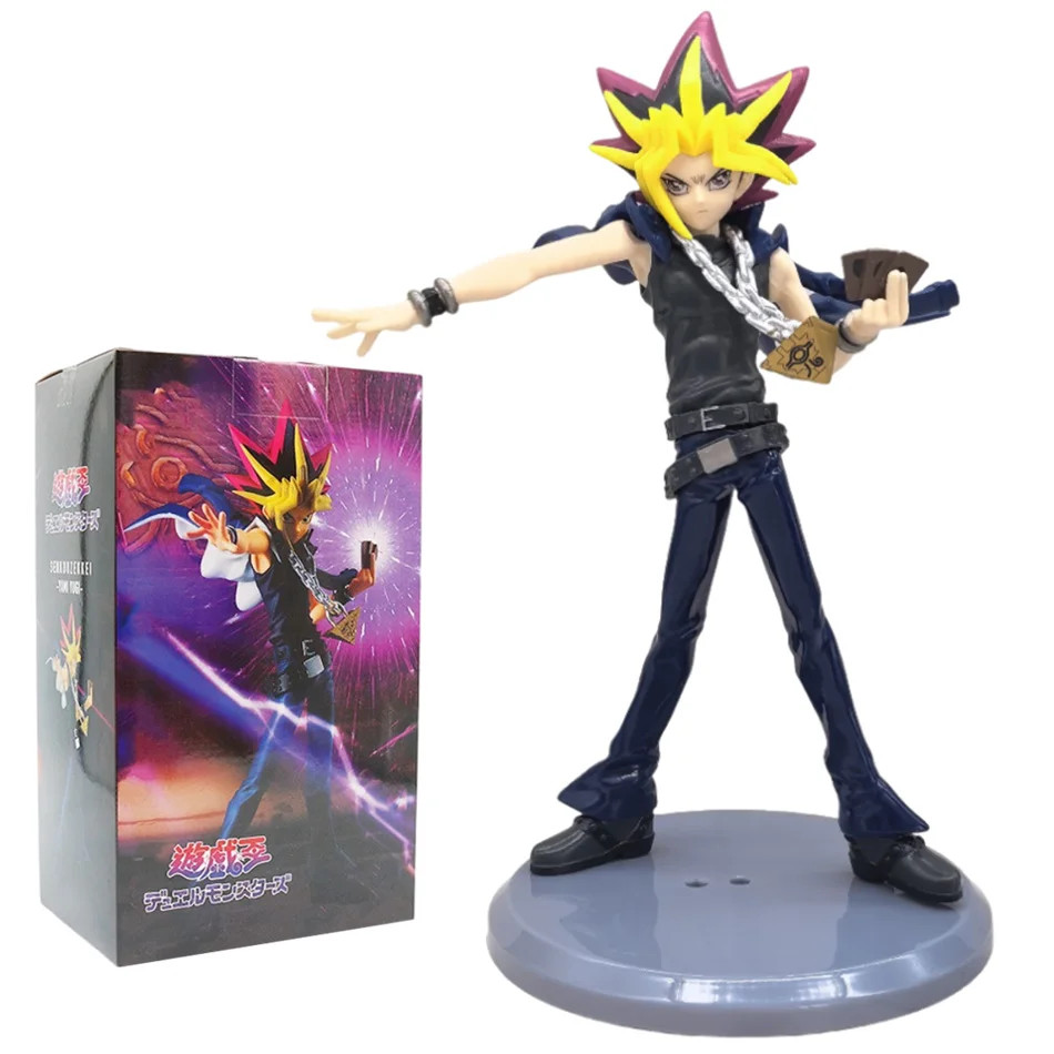 21CM Yu-Gi-Oh Duel Links Yami Yugi Black Magician Girl Mana PVC Figure Toy