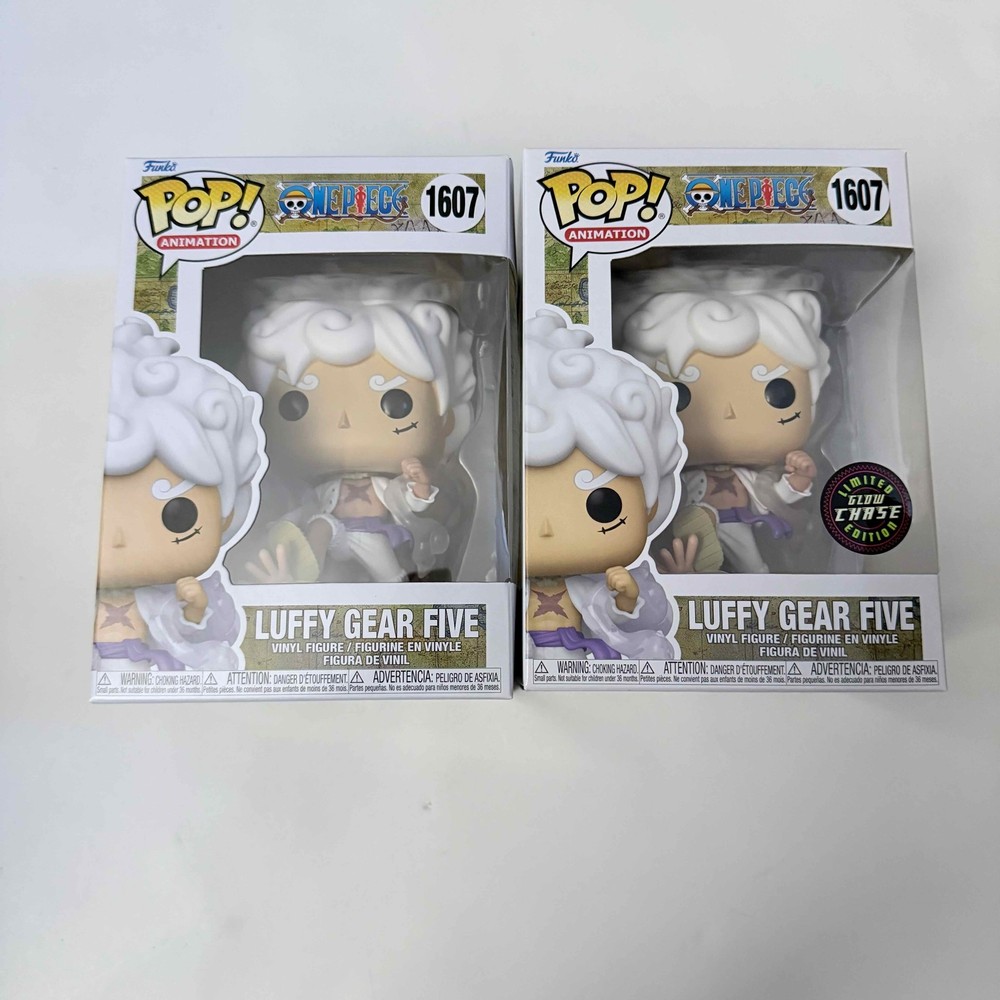 Funko POP One Piece #1607 Luffy Gear Five Chase + Common set & Protector