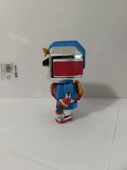 Bonkers Toy Co Robot Figure Chrome Blue Red Mecha Style Collectible Toy