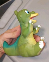 The Land Before Time DUCKY Dinosaur Hand Puppet Vtg 1988 Pizza Hut Toy Duckie
