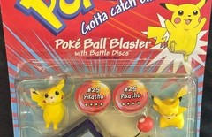 NEW Pikachu Pokemon Poke Ball Blaster w/ Battle Discs 1999 Read Description