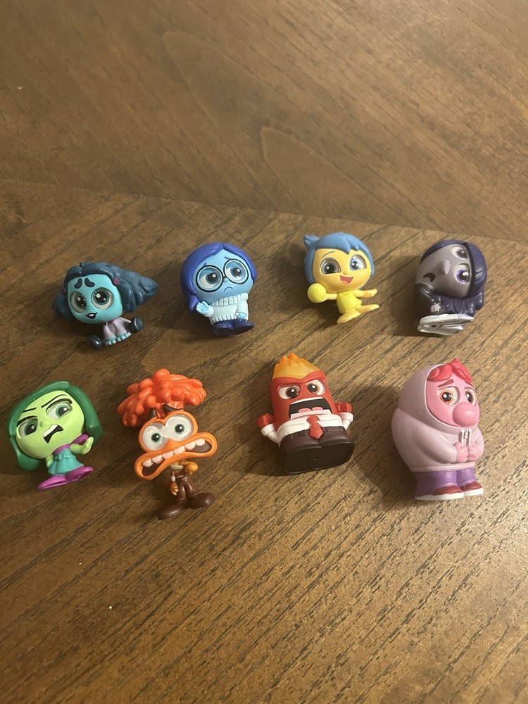 Disney Doorables Inside Out Mixed Lot of 8 Anxiety Anger Embarrassment Sadness