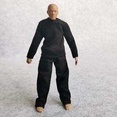 112 Scale Fabric TShirt + Pant for 6 inch 1/12 Man Thin Small Action Figure C…