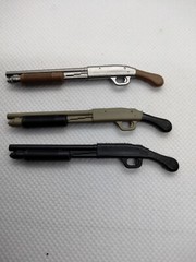 Pump Shotgun Short Type 1/12 Scale Gun Weapon Action Figure Accessory Force