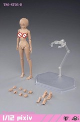 86TOYS T86-ST 1/12 Female Super Flexible Joint Body+Anime Head 6″ Action Figure