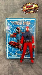 Custom 8″ Mego Scale SpiderMan Peter Parker Ben Reilly Scarlet Spider-Man & Case