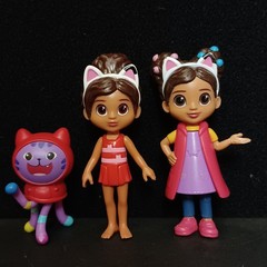 Gabby’s Dollhouse Lot Figures Accessories Pandy Paws DJ Catnip Mercat #1