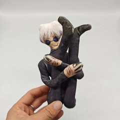 38cm Anime Gojo Satoru Itadori Yuji Cosplay Doll Plush Stuffed Figure Dolls Room