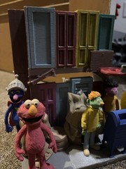 Sesame Street Custom Super 7 Scale Style Diorama Oscar Trash Area