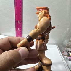 Disney Hercules Action Figure Lot (2) Plastic Figures w/ Sword & Base