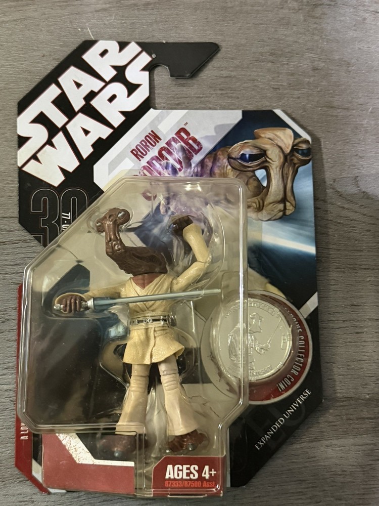 2007 Star Wars RORON COROBB Expanded Universe 30TH Anniversary Figure w/ Coin