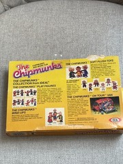 RARE VINTAGE 1983 IDEAL ALVIN & THE CHIPMUNKS SPORTS PVC FIGURES NEW IN BOX