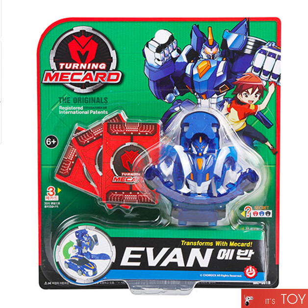 Turning Mecard EVAN Blue ver Main Hero Transforming Korean Robot Car Mecanimal