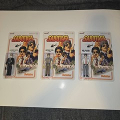 BEASTIE BOYS SABOTAGE Super7 ReAction Figures COMPLETE SET OF ALL 3 FIGURES NEW