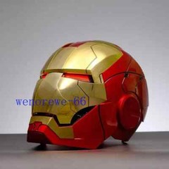 US!! 1:1 Iron Man MK5 Helmet Wearable Voice-control Mask Cosplay Golden AUTOKING