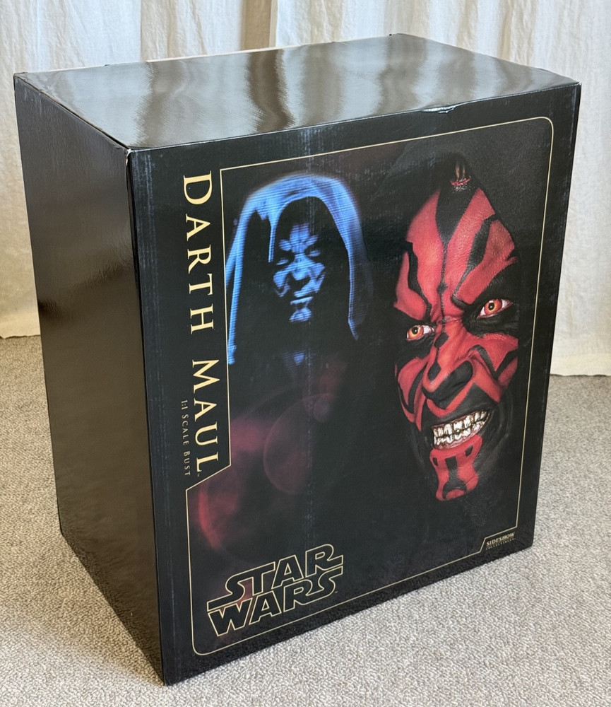 New, unopened Sideshow Collectibles DARTH MAUL Life-sized Bust 2006 Star Wars