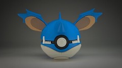Shiny Nidoking | Themed 3D Printed Pokéball | #0034 Nidoking