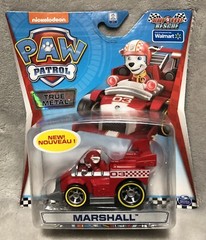 NEW PAW Patrol MARSHALL Ready Race Rescue True Metal Race Car Action Toy Figure
