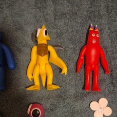 Rainbow Friends Plastic Action Figure Set Lot w/ Blocks & Accessories