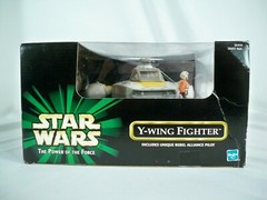 K21i05202 Y-WING FIGHTER MISB MINT IN SEALED BOX 1999 STAR WARS POTF POWER FORCE