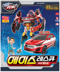 Hello Carbot Ace Rescue 에이스 Santafe All Star Transforming Robot Action Figure