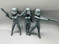 Sexy Star Wars Stormtroopers Set of 3 (5 1/2 inch/1:12 Scale)