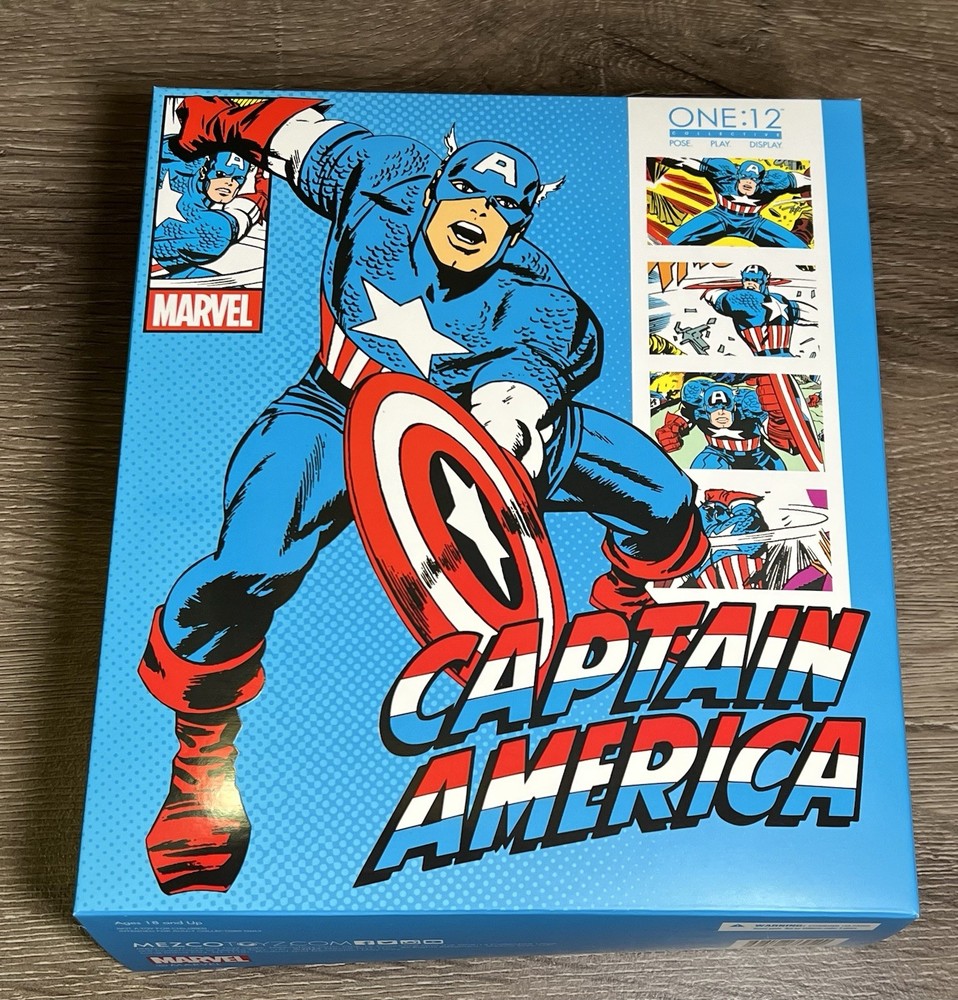 Mezco One:12 Collectible Captain America Silver Age Edition Used Complete