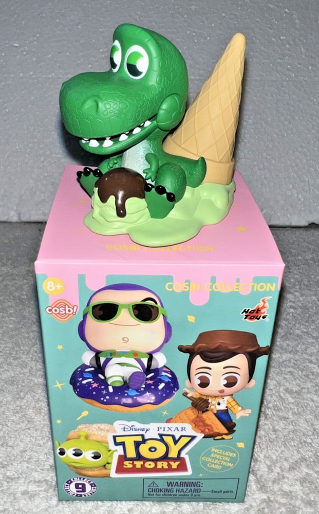 TOY STORY COSBI COLLECTION REX + COLLECTOR CARD **NEW**