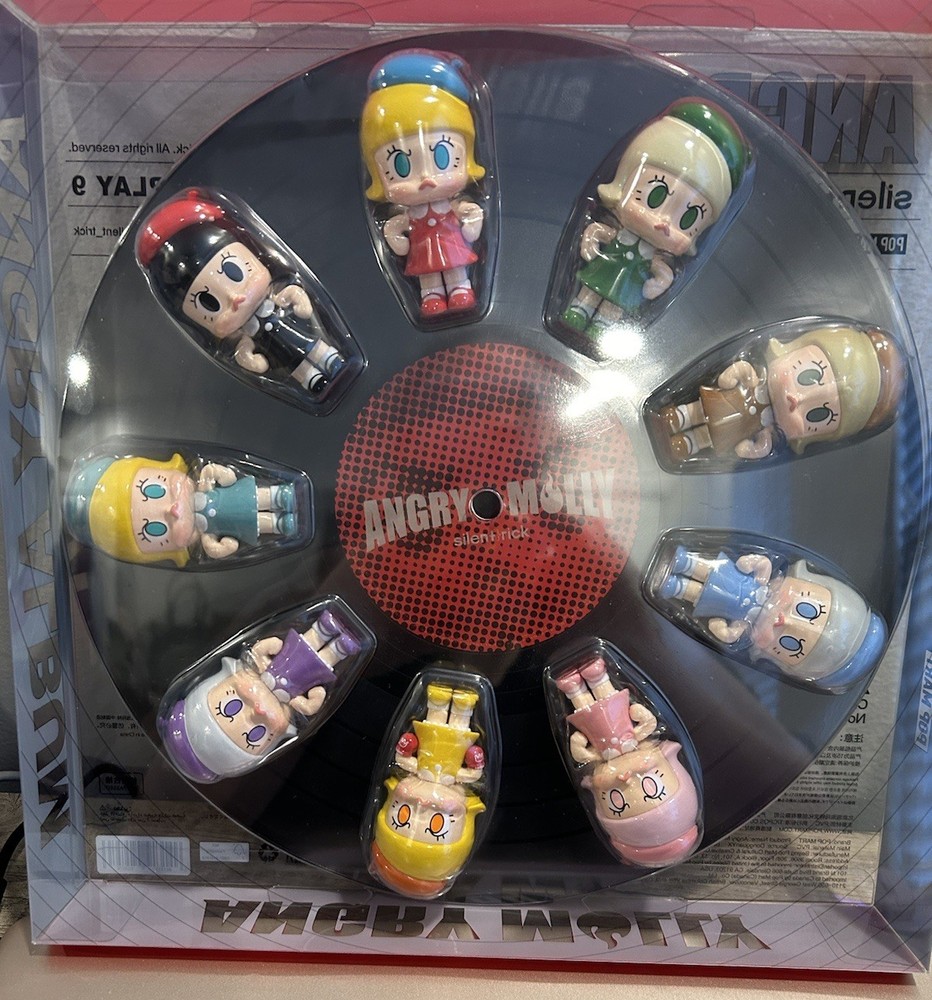Authentic Pop Mart Angry Molly Mini Long Play Confirmed Brown Fire New