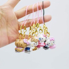 Sanrio Hello Kitty Blind Box PPhone Strap Bag Charm Keychain Outfits Tan Genuine