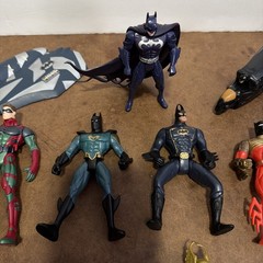 Lot Of 9 Vintage 1990’s Batman Kenner Action Figures Loose With accessories