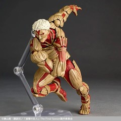 Kaiyodo Revoltech Attack on Titan Armored Titan Action Figure with Bonus Parts~