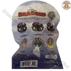 DreamWorks Dragons Mystery Plush Bag Clip 1 RANDOM Toothless Culturefly New