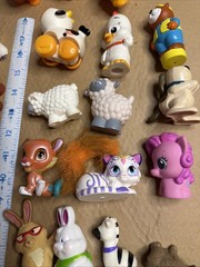 Large Lot Of 70 Animal Figures Horse Elephant Farm Hippo Tiger
