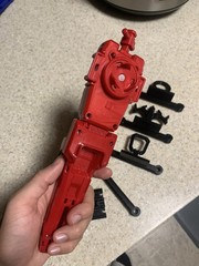 [Everything] Dual/Double Beyblade X String Launcher Set – Grips (Black & Red)