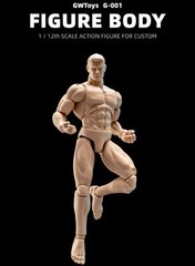 GWToys 1/12 G001 Male Man Painting Flexible Muscle Action Figure Body