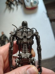 MOVIE MANIACS Vintage T2 T-800 T-1000 Action Figure Modern Black Endoskeleton