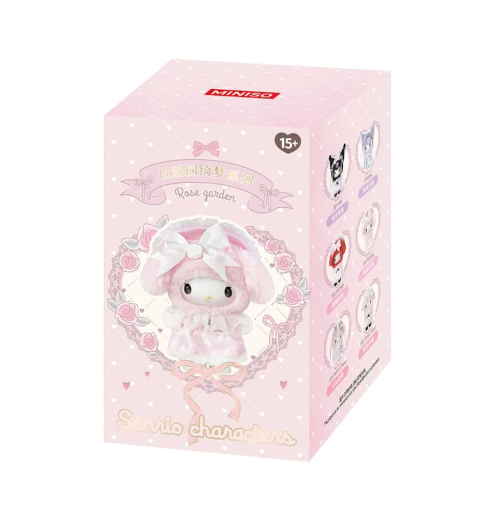 💡Miniso x Sanrio Characters Rose Garden Series Vinyl Plush One Random Blind Box