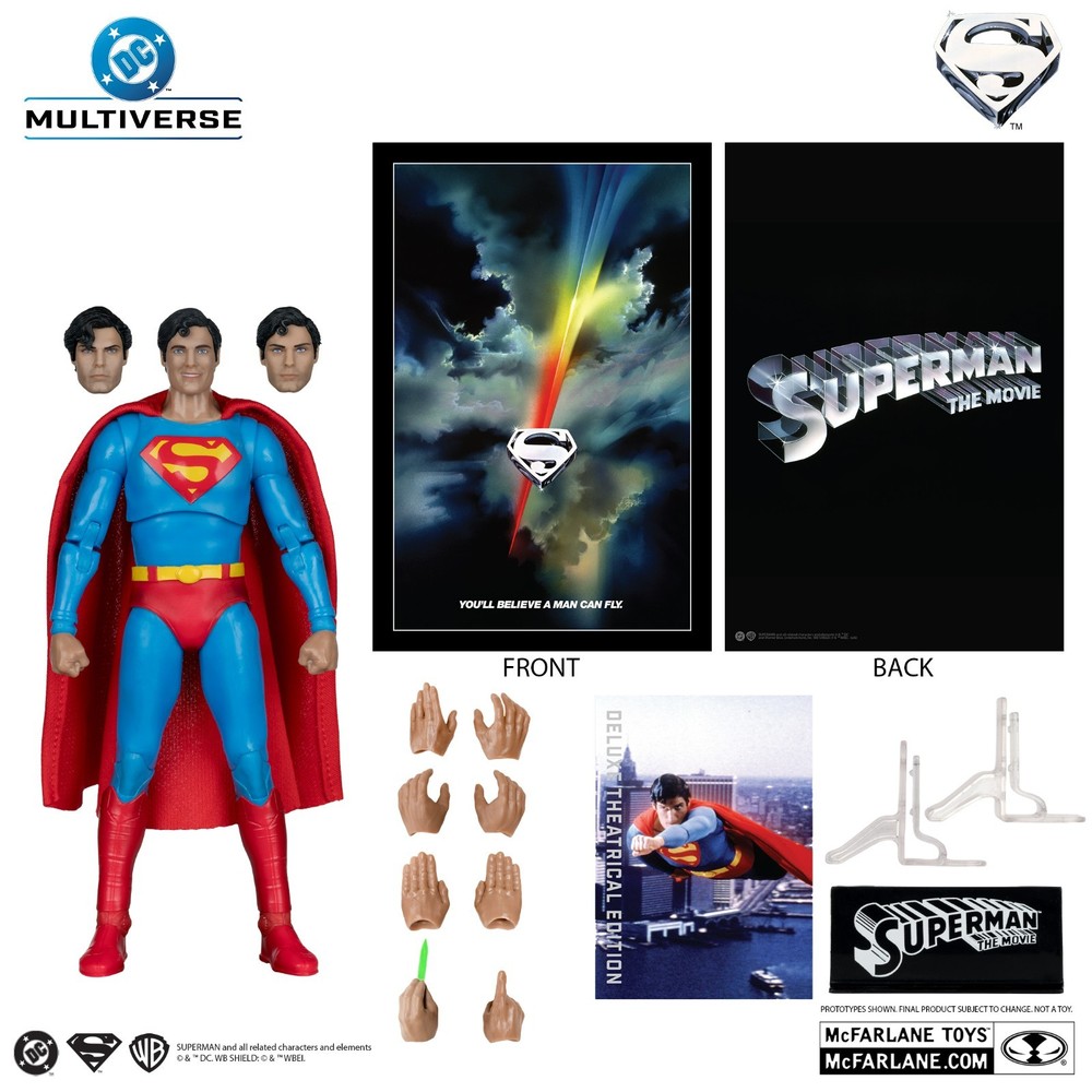 McFarlane DC Multiverse Superman (Superman: The Movie 1978) Deluxe Theatrical Ed