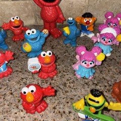Sesame Street Big Bird Count Bert Ernie Elmo Jim Henson Muppets Figures Lot 4038