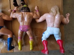 Vintage wwf wwe ljn titan sports jakks wrestling figures lot owen hart mankind