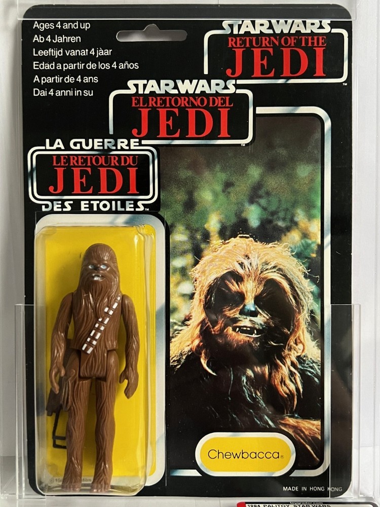 Star Wars Vintage 1984 Tri-Logo Chewbacca 70 Back SINGLE HIGHEST GRADED AFA 85!!