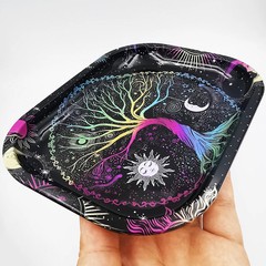 Metal Rolling Tray Plate Ashtray Tobacco 180*140MM Cigarette Tray Animated