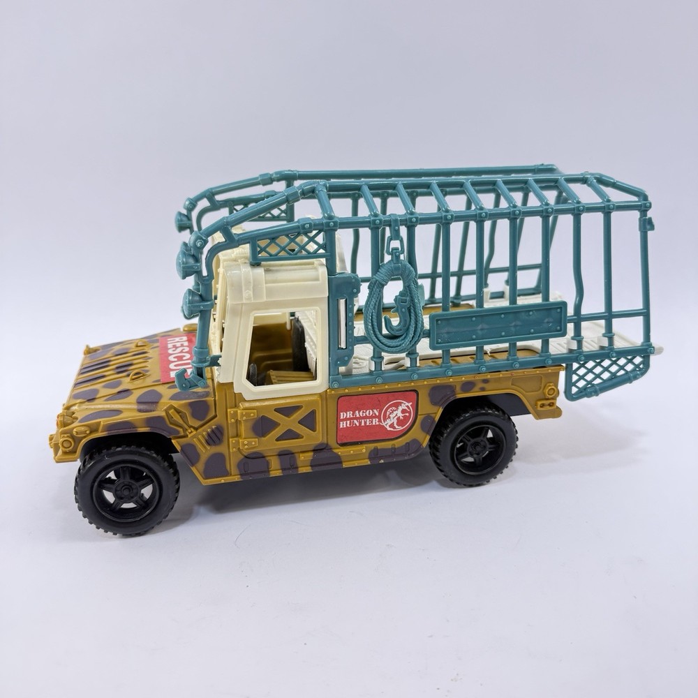 Dragon Hunters Rescue Vehicle Cage Truck Safari Jeep Action Figure Toy