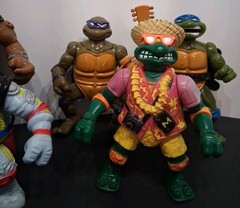 Vintage TMNT Mixed Lot of 8 Playmates 1990s Rocksteady Casey Jones & MORE!! Good