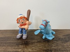 Vintage Raggedy Andy & Camel 3″ PVC Figure Set Baseball Bat Berrie