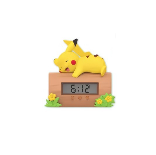 Pokemon Character Desk Clock Figure Pikachu Sylveon Rowlet Sprigatito