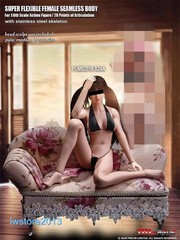 US TBLeague 1/6 S24A Pale Skin Medium Bust 12″ PH Female Action Figure Body Toys