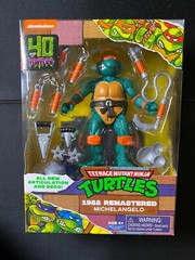 TMNT Teenage Mutant Ninja Turtles 1988 Remastered MICHELANGELO 2024 40 Years NEW