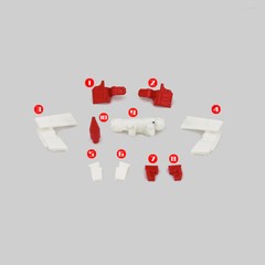 Upgrade Kit Shoulder Gun Filler Tail Spoiler For Kingdom Red Alert Accessories